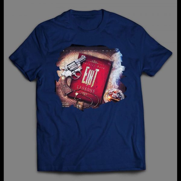 MC EIHT LESSONS ALBUM COVER CUSTOM OLDSKOOL DISTRESSED STYLE HIP HOP SHIRT