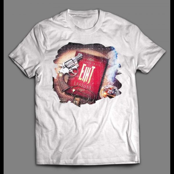 MC EIHT LESSONS ALBUM COVER CUSTOM OLDSKOOL DISTRESSED STYLE HIP HOP SHIRT