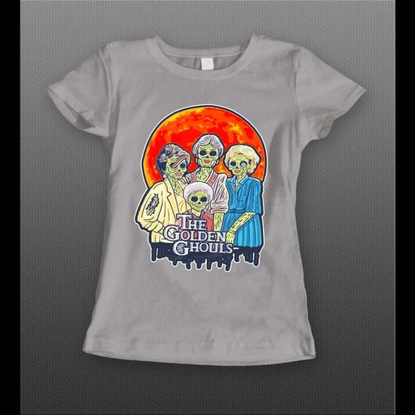 GOLDEN GHOULS X GOLDEN GIRLS PARODY HIGH QUALITY LADIES HALLOWEEN SHIRT