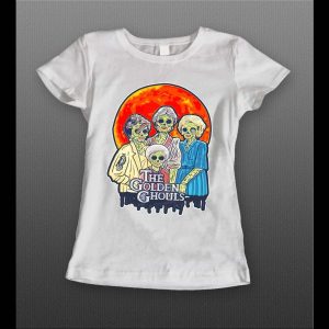 GOLDEN GHOULS X GOLDEN GIRLS PARODY HIGH QUALITY LADIES HALLOWEEN SHIRT