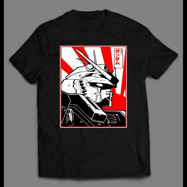 JAPANESE ANIME GUNDAM RISING SUN HIGH QUALITY SHIRT