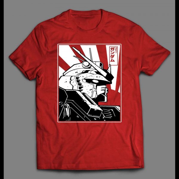 JAPANESE ANIME GUNDAM RISING SUN HIGH QUALITY SHIRT