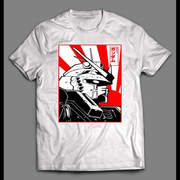 JAPANESE ANIME GUNDAM RISING SUN HIGH QUALITY SHIRT