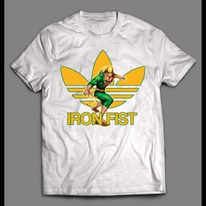 IRON FIST COMICBOOK HERO SPORTS WEAR PARODY SHIRT
