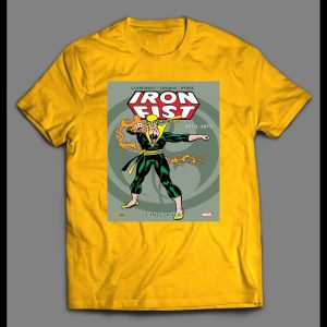 IRON FIST VINTAGE 1974 COMICBOOK ART COVER HIGH QUALITY SHIRT
