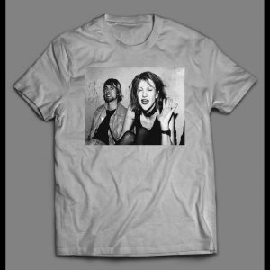 SEATLLE GRUNGE MUSIC SCENE KURT AND COURTNEY ROCKER SHIRT