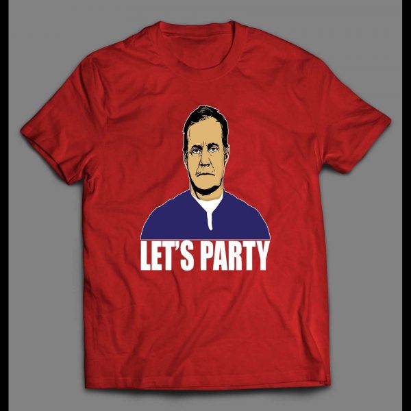 COACH BILL LET'S PARTY FOOTBALL SHIRT COACH BILL LET'S PARTY FOOTBALL SHIRT