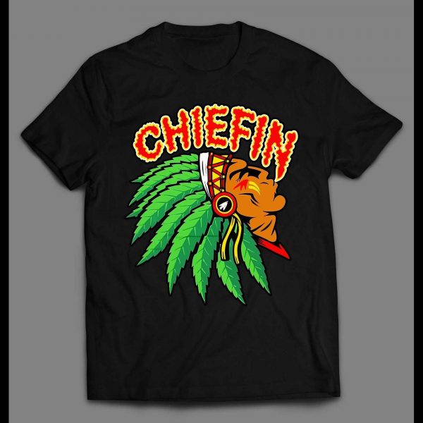 KC CHIEFIN UP IN SMOKE HIGH QUALITY CUSTOM ART SHIRT