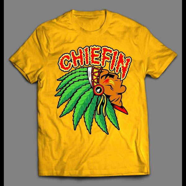 KC CHIEFIN UP IN SMOKE HIGH QUALITY CUSTOM ART SHIRT