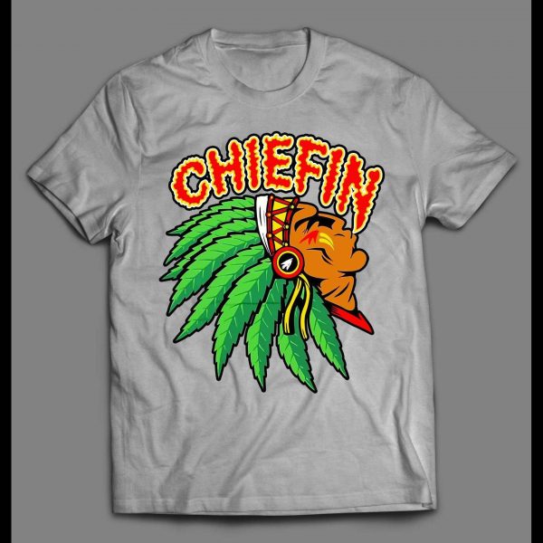 KC CHIEFIN UP IN SMOKE HIGH QUALITY CUSTOM ART SHIRT