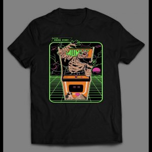 VINTAGE MUMMY ARCADE MACHINE HALLOWEEN SHIRT