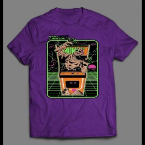 VINTAGE MUMMY ARCADE MACHINE HALLOWEEN SHIRT