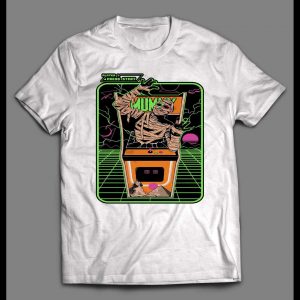 VINTAGE MUMMY ARCADE MACHINE HALLOWEEN SHIRT