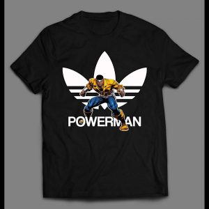 POWERMAN COMICBOOK HERO SPORTS WEAR PARODY SHIRT