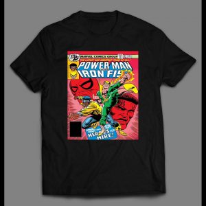 POWERMAN & IRON FIST RED VINTAGE COMICBOOK COVER SHIRT