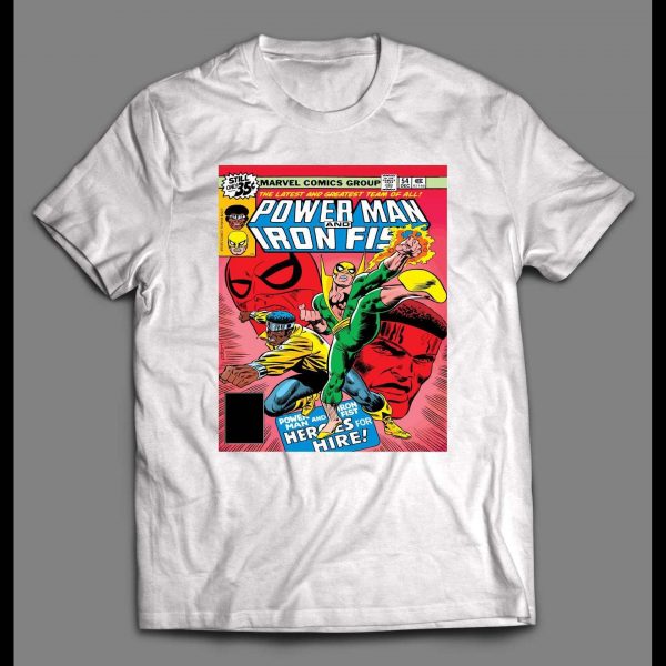 POWERMAN & IRON FIST RED VINTAGE COMICBOOK COVER SHIRT