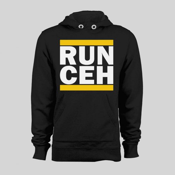 CLYDE THE GLYDE RUN CEH ARROWHEAD THE KC QUALITY FOOTBALL FULL FRONT PRINT HOODIE / SWEATSHIRT