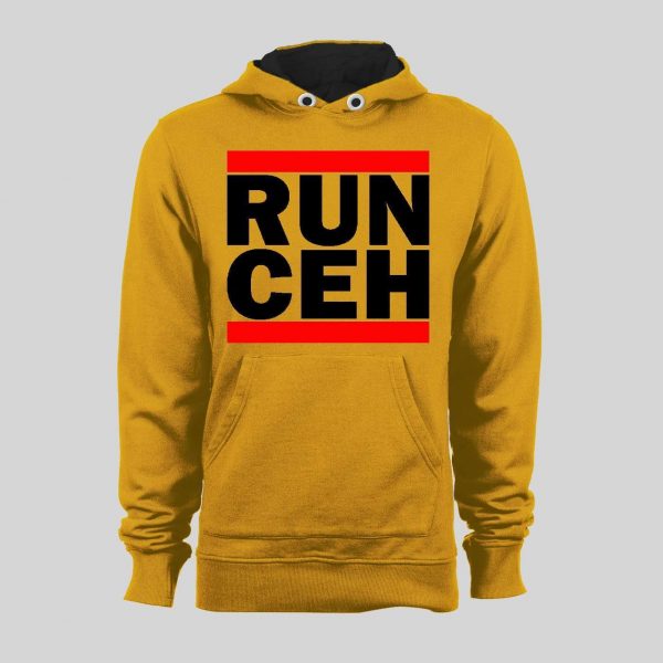 CLYDE THE GLYDE RUN CEH ARROWHEAD THE KC QUALITY FOOTBALL FULL FRONT PRINT HOODIE / SWEATSHIRT