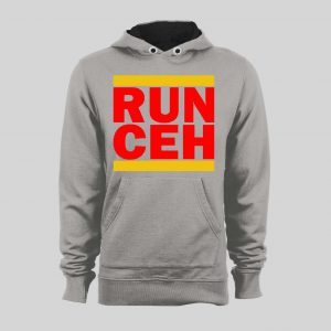 CLYDE THE GLYDE RUN CEH ARROWHEAD THE KC QUALITY FOOTBALL FULL FRONT PRINT HOODIE / SWEATSHIRT