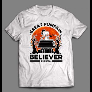 SNOOPY THE GREAT PUMPKIN BELIEVER MENS HALLOWEEN SHIRT