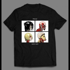 ATTACK ON TITAN X THE GORILLAZ SURVEY DAYZ PARODY HIGH QUALITY SHIRT
