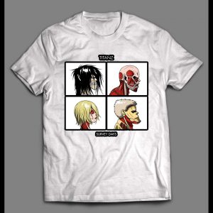 ATTACK ON TITAN X THE GORILLAZ SURVEY DAYZ PARODY HIGH QUALITY SHIRT