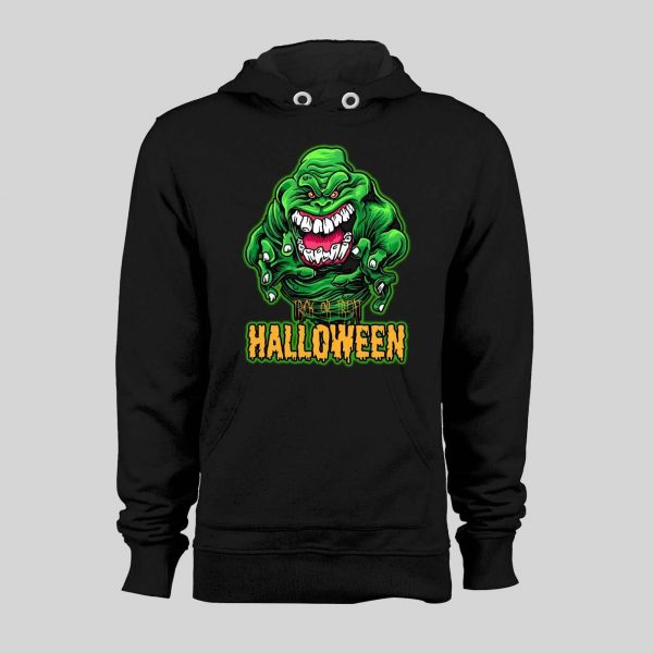 GREEN GHOST SLIMER TRICK OR TREAT HALLOWEEN HOODIE / SWEATSHIRT