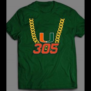 THE U FOOTBALL 305 GOLD CHAIN HIGH QUALITY SHIRT