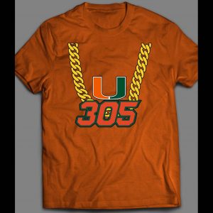 THE U FOOTBALL 305 GOLD CHAIN HIGH QUALITY SHIRT