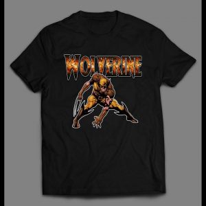 CLASSIC BROWN AND GOLD WOLVERINE COSTUME HIGH QUALITY SHIRT
