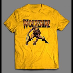 CLASSIC BROWN AND GOLD WOLVERINE COSTUME HIGH QUALITY SHIRT