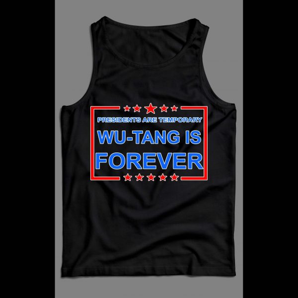 PRESIDENTS ARE TEMPORARY SHAOLIN CLAN IS FOREVER NEW YORK RAP MEN'S TANK TOP