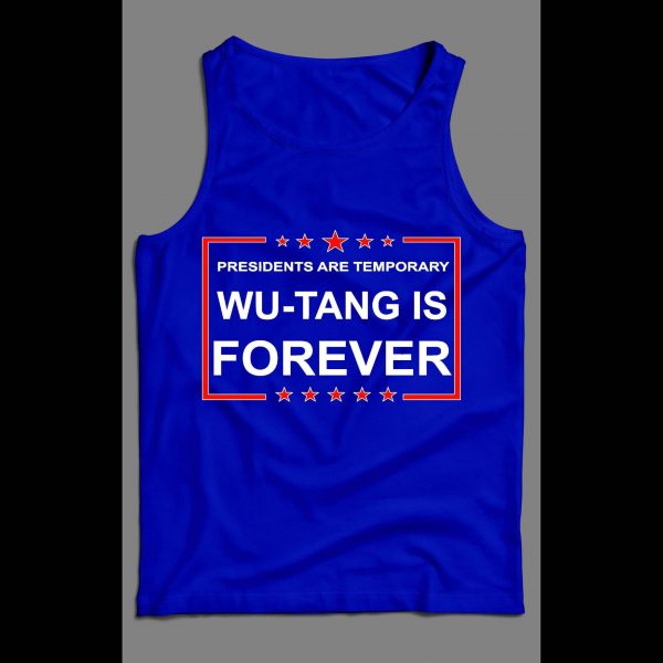 PRESIDENTS ARE TEMPORARY SHAOLIN CLAN IS FOREVER NEW YORK RAP MEN'S TANK TOP