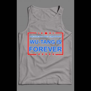PRESIDENTS ARE TEMPORARY SHAOLIN CLAN IS FOREVER NEW YORK RAP MEN'S TANK TOP
