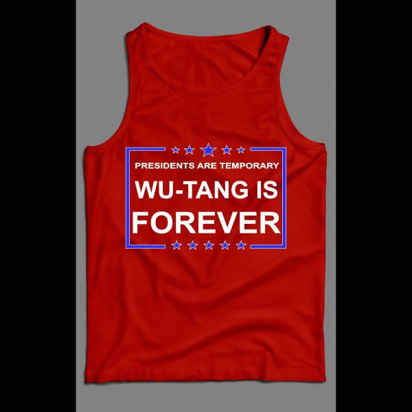 PRESIDENTS ARE TEMPORARY SHAOLIN CLAN IS FOREVER NEW YORK RAP MEN'S TANK TOP