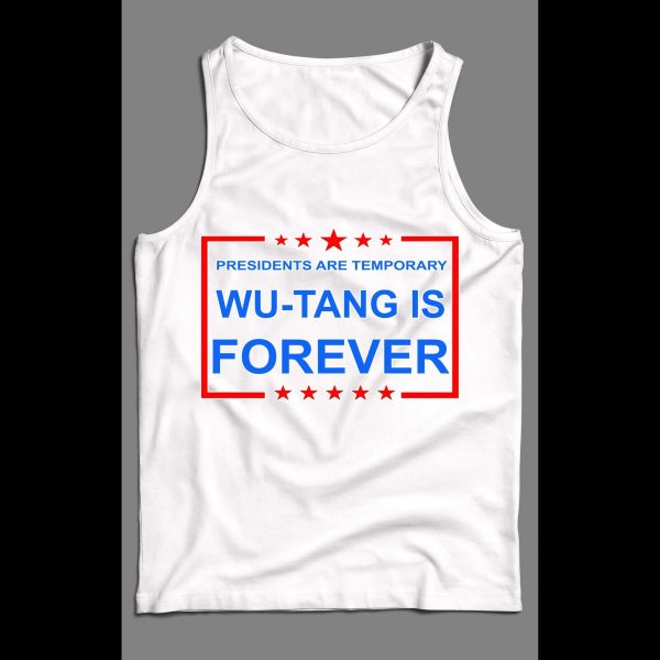 PRESIDENTS ARE TEMPORARY SHAOLIN CLAN IS FOREVER NEW YORK RAP MEN'S TANK TOP
