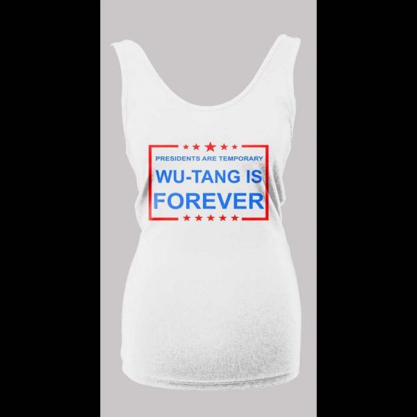 PRESIDENTS ARE TEMPORARY SHAOLIN CLAN IS FOREVER NEW YORK RAP LADIES TANK TOP
