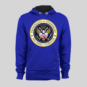 PRESIDENTS ARE TEMPORARY SHAOLIN CLAN IS FOREVER COLOR SEAL NEW YORK RAP HOODIE / SWEATSHIRT