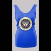 PRESIDENTS ARE TEMPORARY SHAOLIN CLAN IS FOREVER COLOR SEAL NEW YORK RAP LADIES TANK TOP