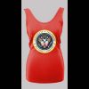 PRESIDENTS ARE TEMPORARY SHAOLIN CLAN IS FOREVER COLOR SEAL NEW YORK RAP LADIES TANK TOP