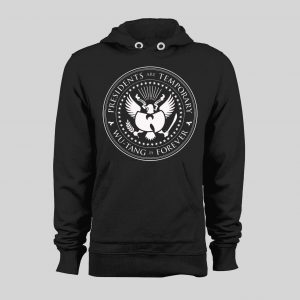 PRESIDENTS ARE TEMPORARY SHAOLIN CLAN IS FOREVER SEAL NEW YORK RAP HOODIE / SWEATSHIRT