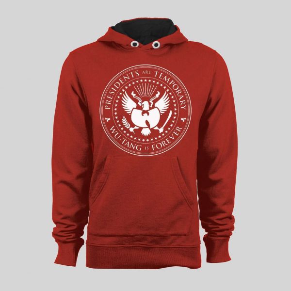 PRESIDENTS ARE TEMPORARY SHAOLIN CLAN IS FOREVER SEAL NEW YORK RAP HOODIE / SWEATSHIRT