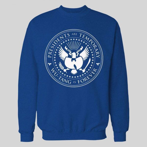 PRESIDENTS ARE TEMPORARY SHAOLIN CLAN IS FOREVER SEAL NEW YORK RAP HOODIE / SWEATSHIRT