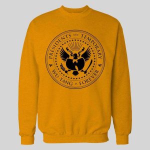 PRESIDENTS ARE TEMPORARY SHAOLIN CLAN IS FOREVER SEAL NEW YORK RAP HOODIE / SWEATSHIRT