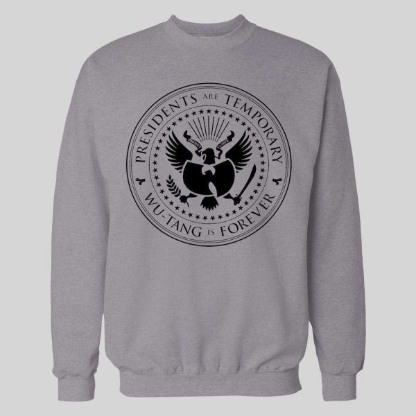 PRESIDENTS ARE TEMPORARY SHAOLIN CLAN IS FOREVER SEAL NEW YORK RAP HOODIE / SWEATSHIRT