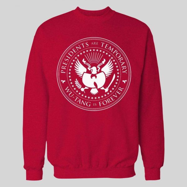 PRESIDENTS ARE TEMPORARY SHAOLIN CLAN IS FOREVER SEAL NEW YORK RAP HOODIE / SWEATSHIRT