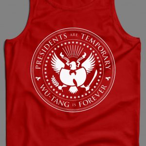 PRESIDENTS ARE TEMPORARY SHAOLIN CLAN IS FOREVER SEAL NEW YORK RAP MEN'S TANK TOP