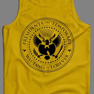 PRESIDENTS ARE TEMPORARY SHAOLIN CLAN IS FOREVER SEAL NEW YORK RAP MEN'S TANK TOP