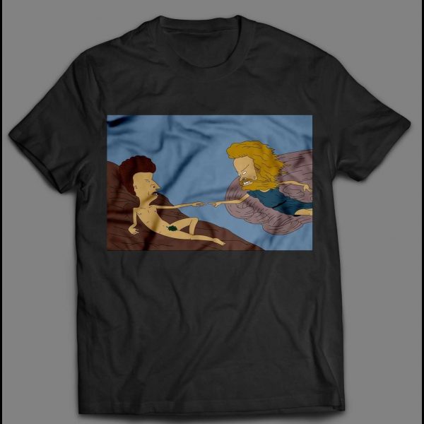 BEAVIS AND BUTTHEAD SISTEEN PAINTING PARODY SHIRT