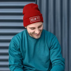 KILLIN' IT EMBROIDERED BEANIE